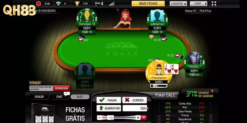 Bí quyết chơi Poker QH88 giành chiến thắng