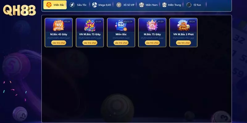 Các sảnh game xổ số phổ biến hiện nay